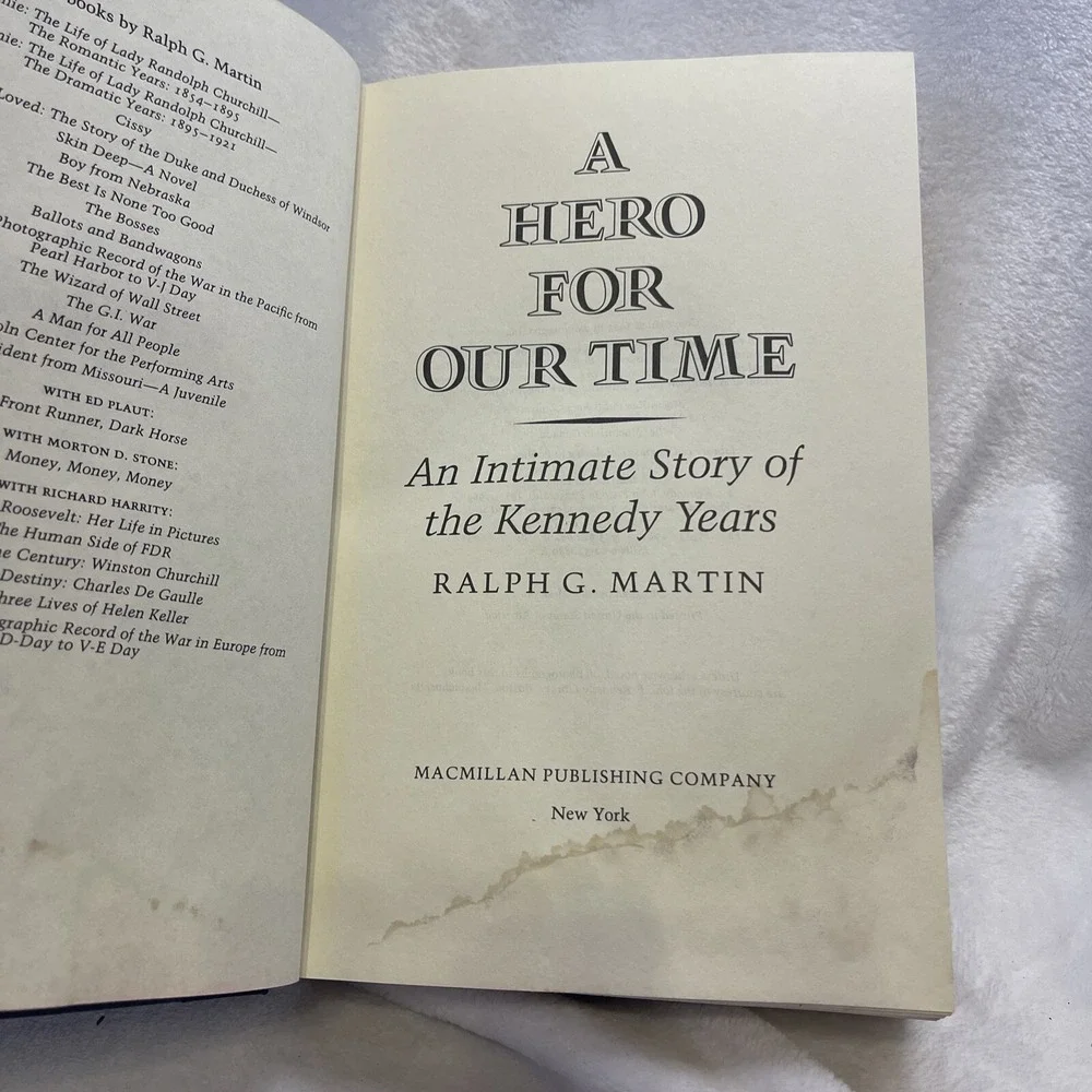 RALPH‎ G. MARTIN A HERO FOR OUR TIME 1983 HARDCOVER